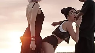 Pohpocal gorgeous პირში და ragazza